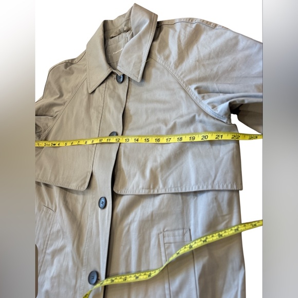 Everlane The Long Maxi Mac Trench Coat Stone M - Picture 12 of 13
